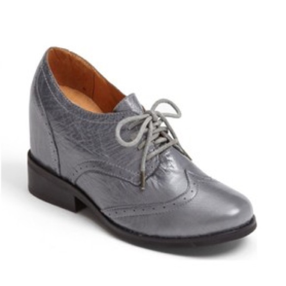 Jeffery Campbell Ibiza Last Gray Wingtip Heels
